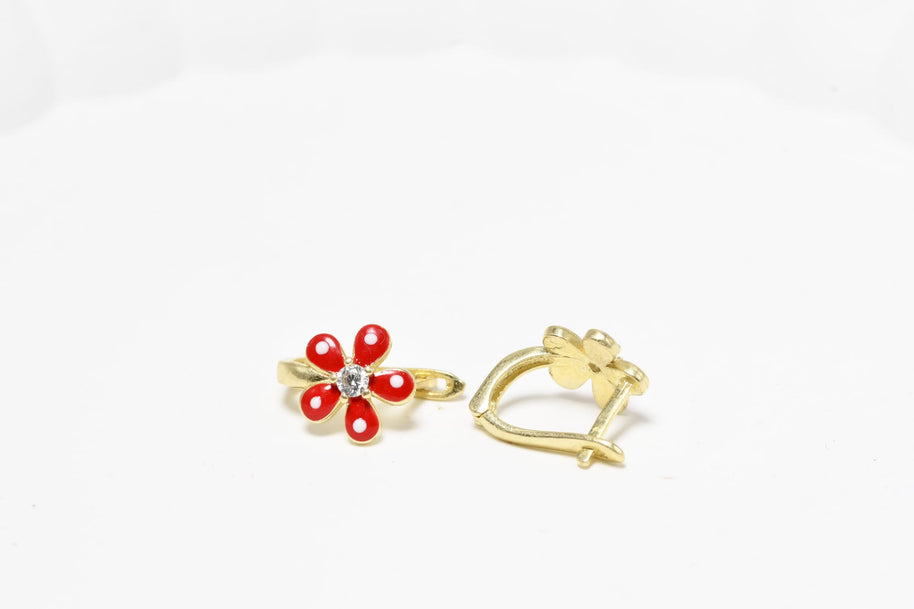 14K Gold Children’s Flower Earrings