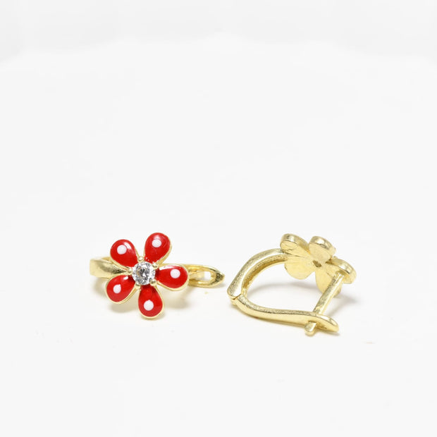 14K Gold Children’s Flower Earrings