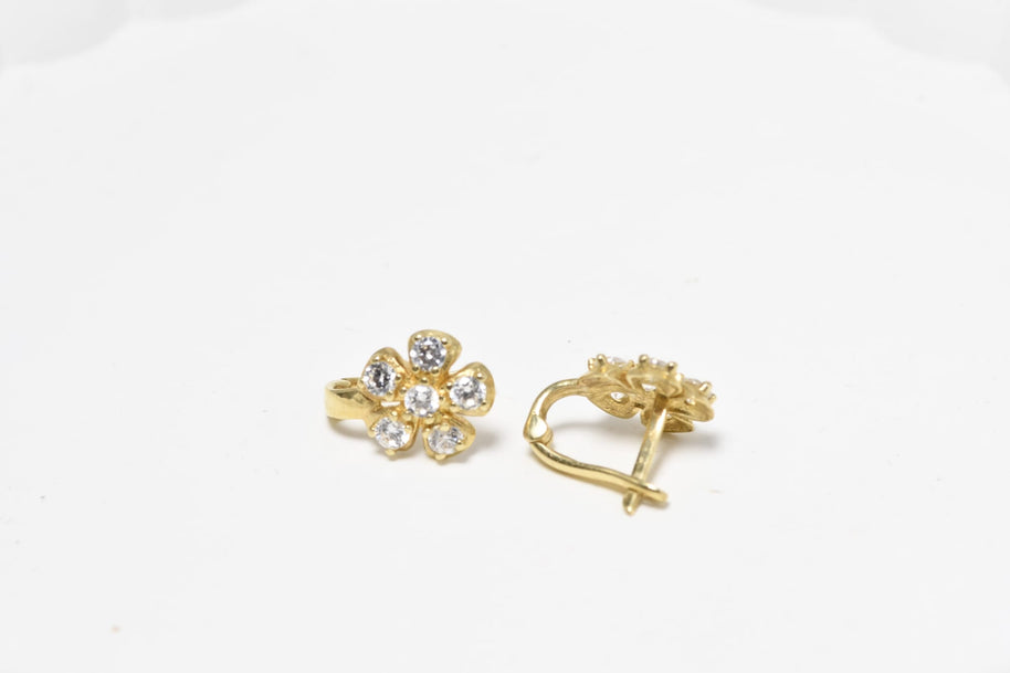 14K Gold Children’s Flower Earrings