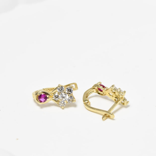 14K Gold Children’s Flower Earrings