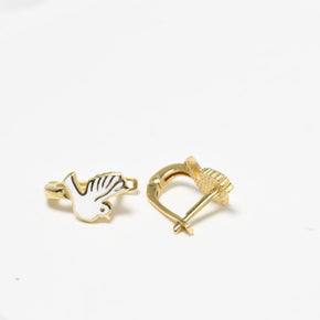 14K Gold Children’s Dove Earrings