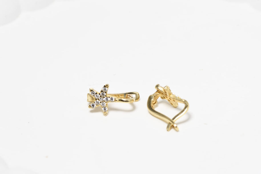 14K Gold Children’s Starfish Earrings