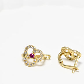 14K Gold Children’s Flower Earrings