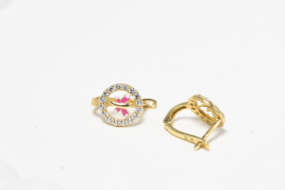 14K Gold Children’s Butterfly Earrings