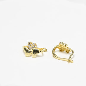 14K Gold Children’s Clover Earrings