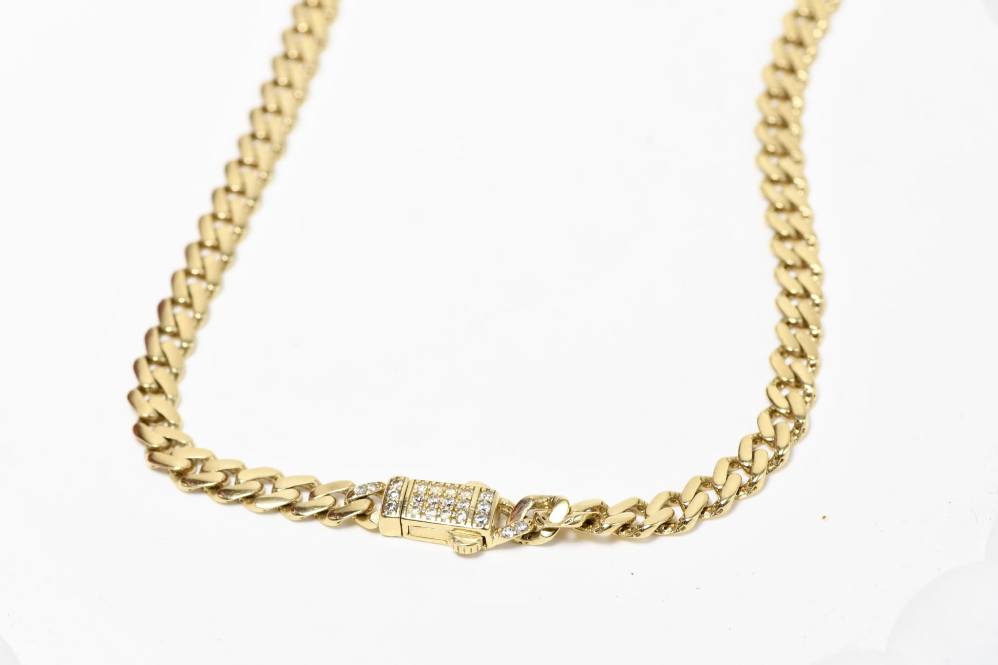 14K Gold Men’s Cuban Link Necklace – 55 cm