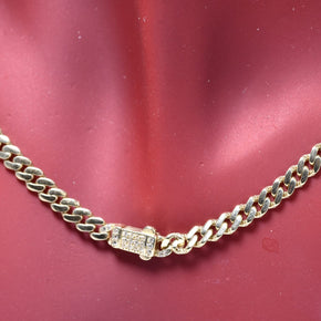 14K Gold Men’s Cuban Link Necklace – 55 cm