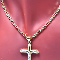 14K Gold Crucifix Necklace – 60 cm
