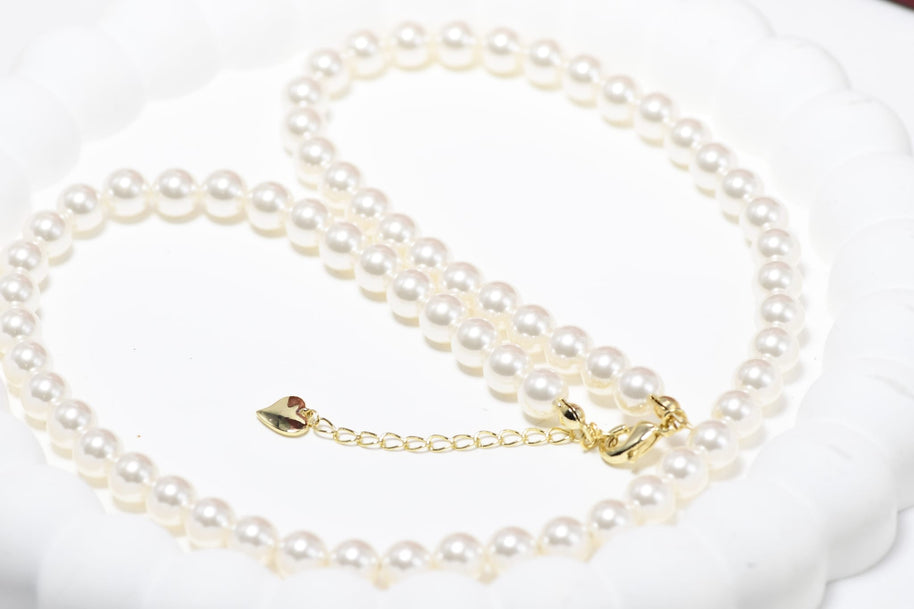Gold Plated Pearl Necklace