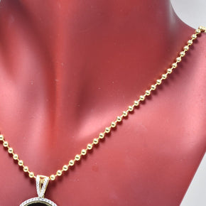 14K Gold Engravable Army Plate Necklace – 60 cm