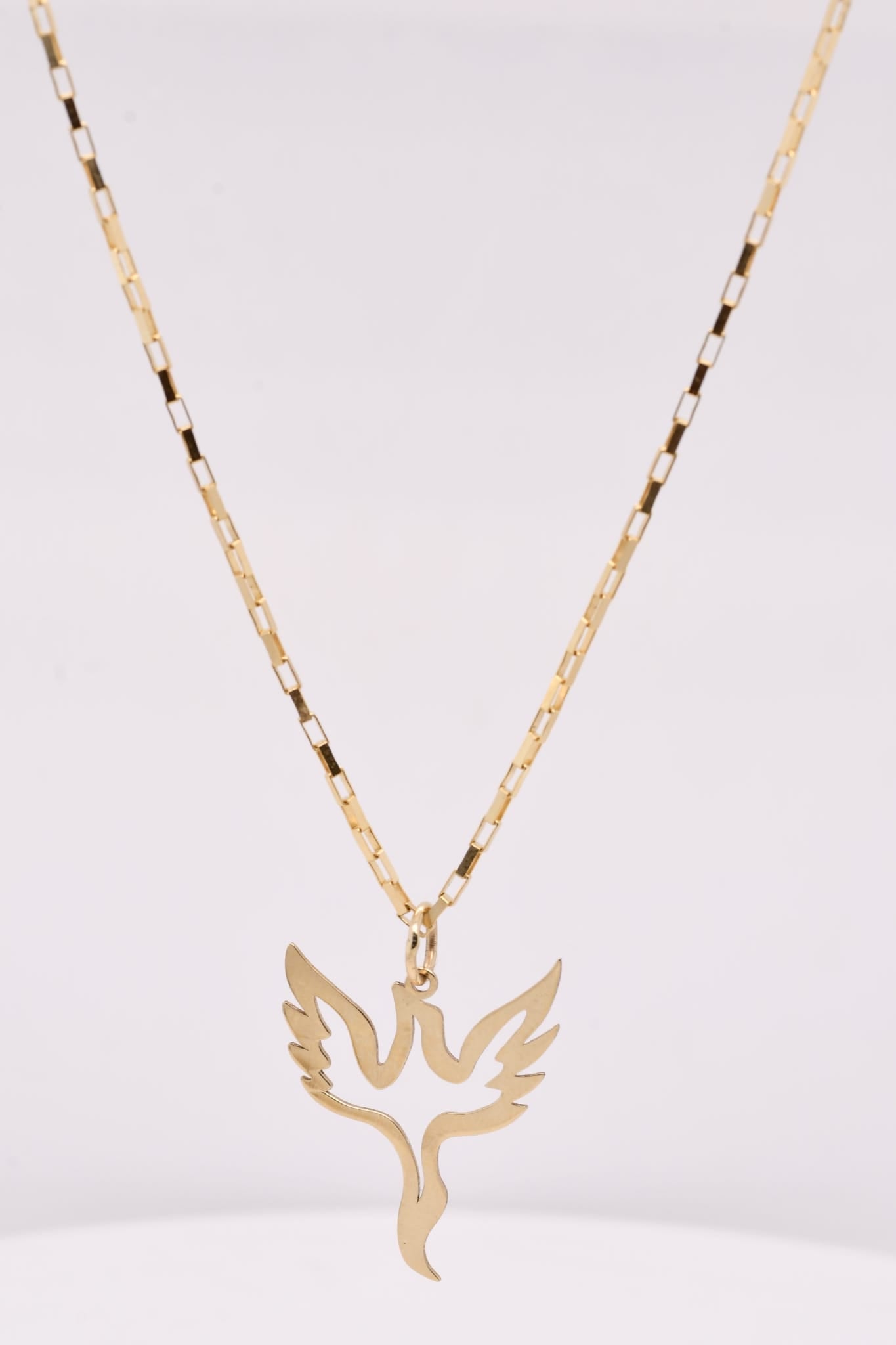 14K Gold Dove Necklace – 45cm