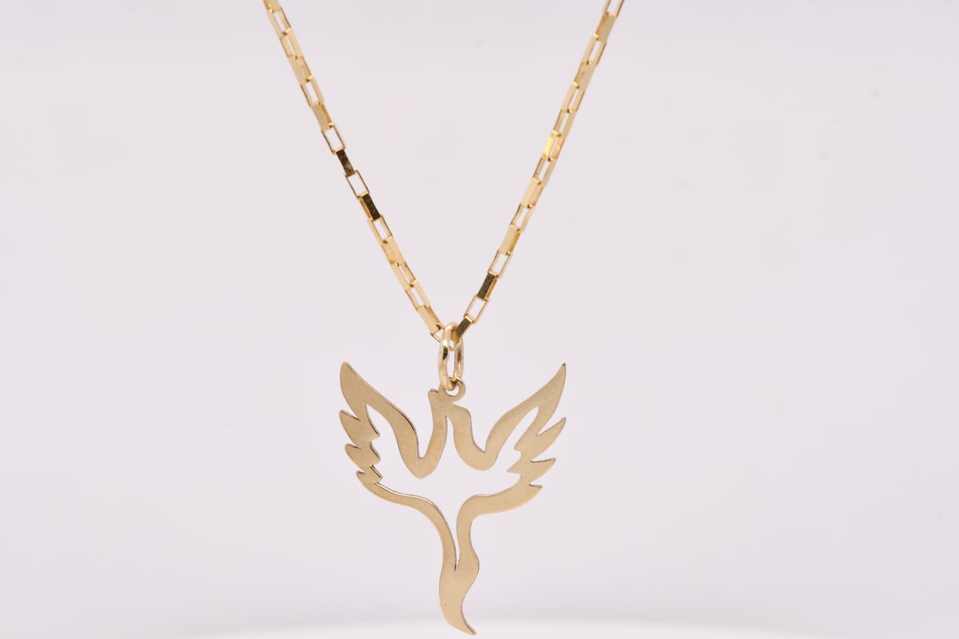 14K Gold Dove Necklace – 45cm
