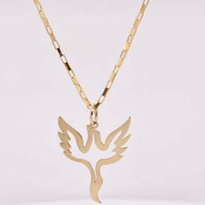 14K Gold Dove Necklace – 45cm