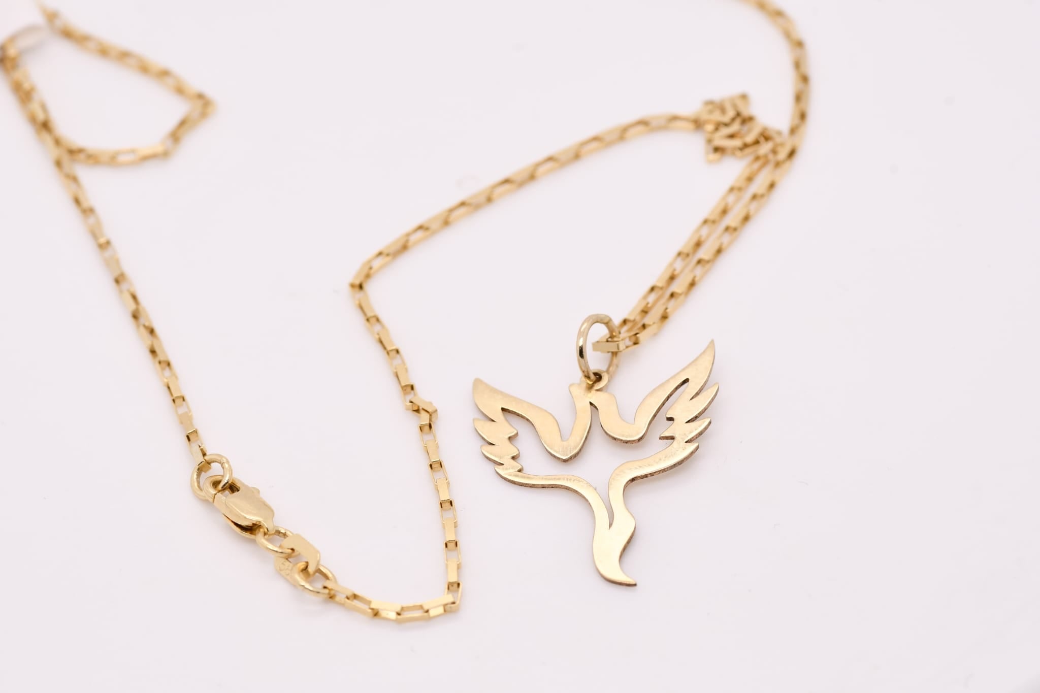 14K Gold Dove Necklace – 45cm