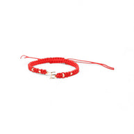 14K Gold Initial Red String Bracelet
