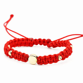 14K Gold Red String Baby Bracelet