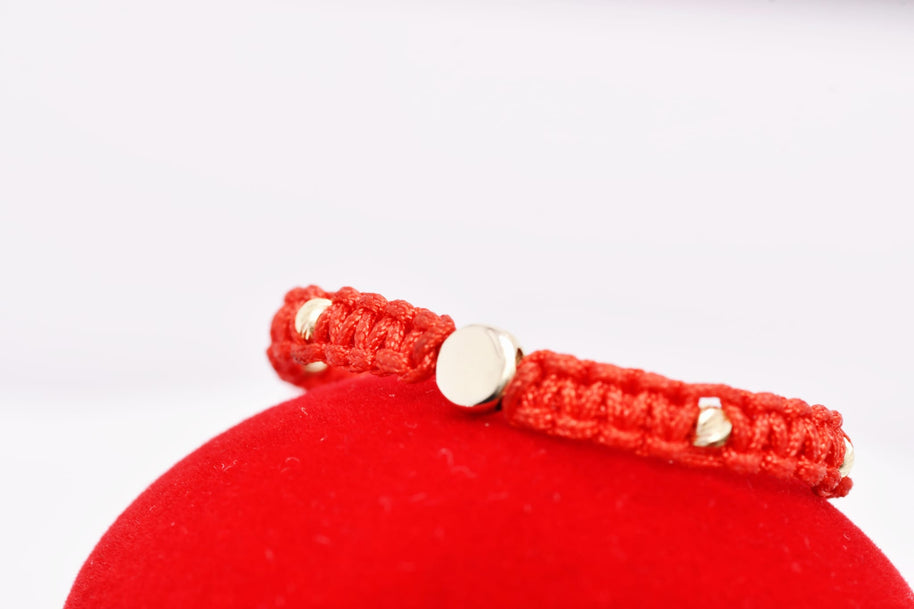 14K Gold Red String Baby Bracelet