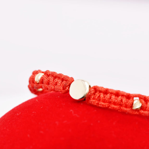 14K Gold Red String Baby Bracelet