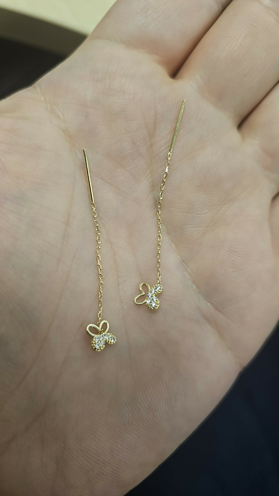 DROP EARRINGS 585 GOLD 14K