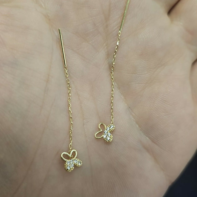 DROP EARRINGS 585 GOLD 14K