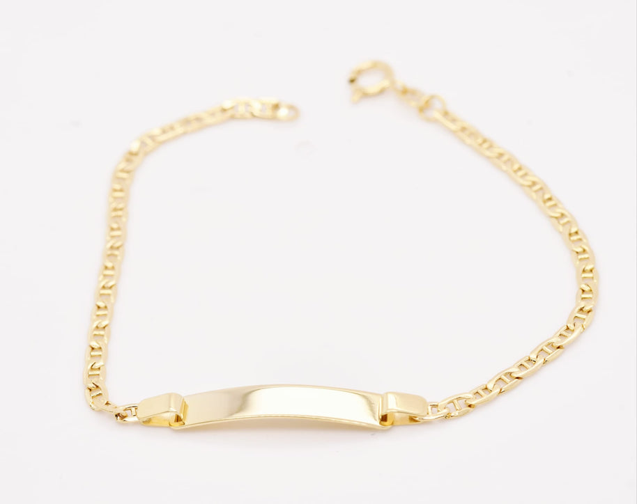 14K Gold Children’s ID Bracelet – 15cm