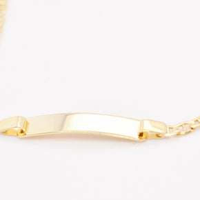 14K Gold Children’s ID Bracelet – 15cm