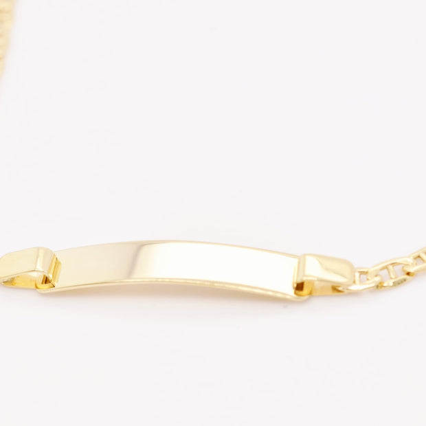 14K Gold Children’s ID Bracelet – 15cm