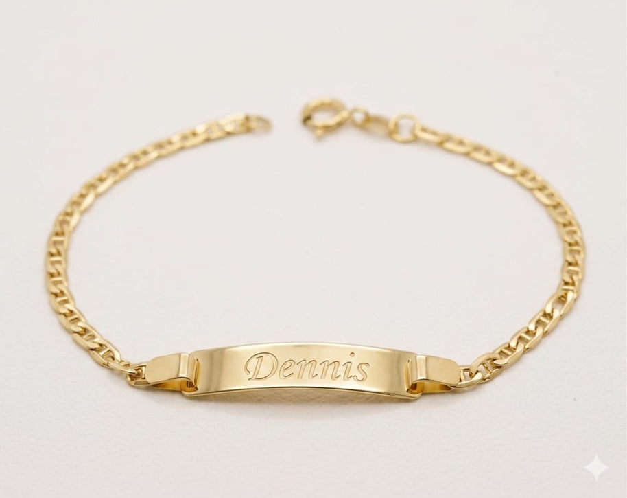 14K Gold Children’s ID Bracelet – 15cm