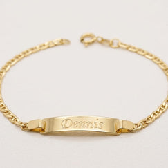14K Gold Children’s ID Bracelet – 15cm