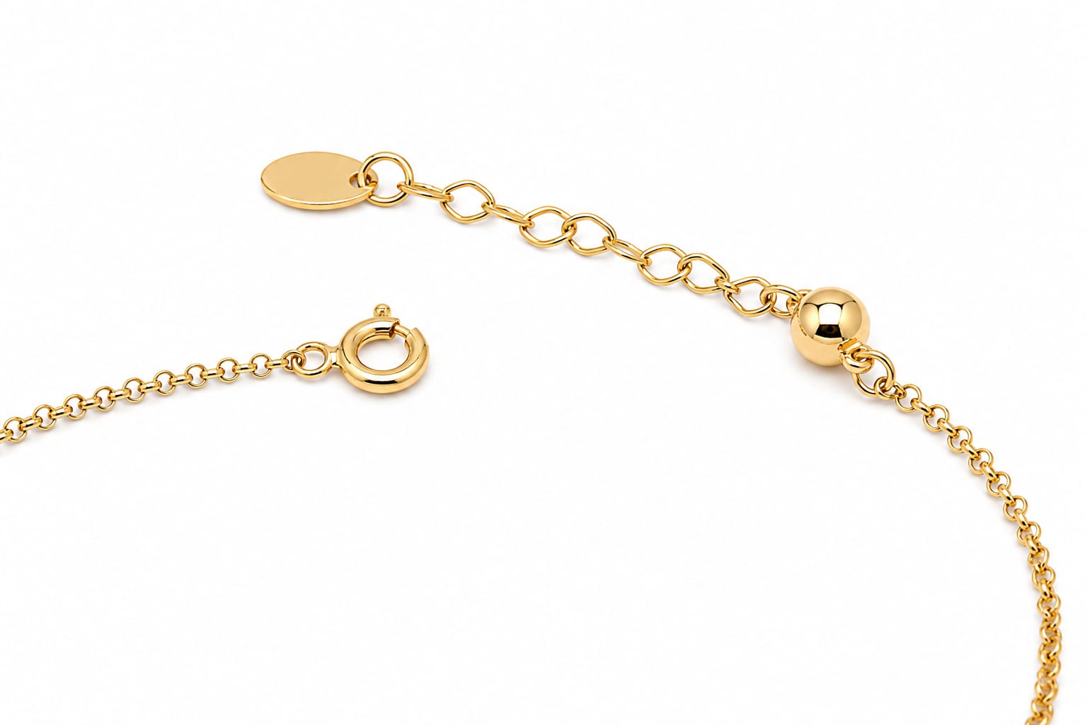 14K Gold Clover Bracelet