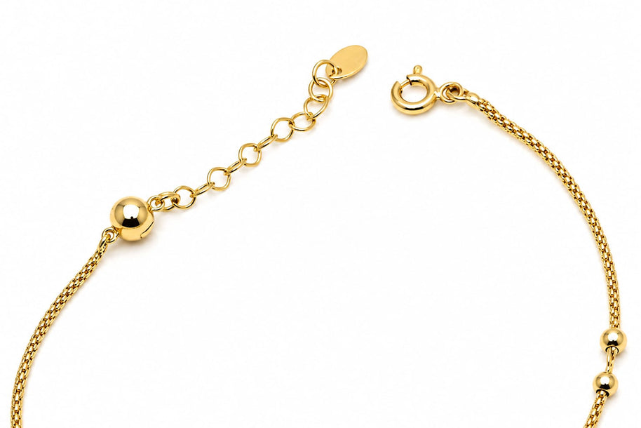 14K Gold Beaded Bracelet