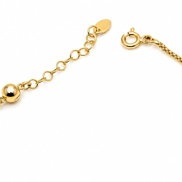 14K Gold Beaded Bracelet