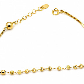 14K Gold Beaded Bracelet