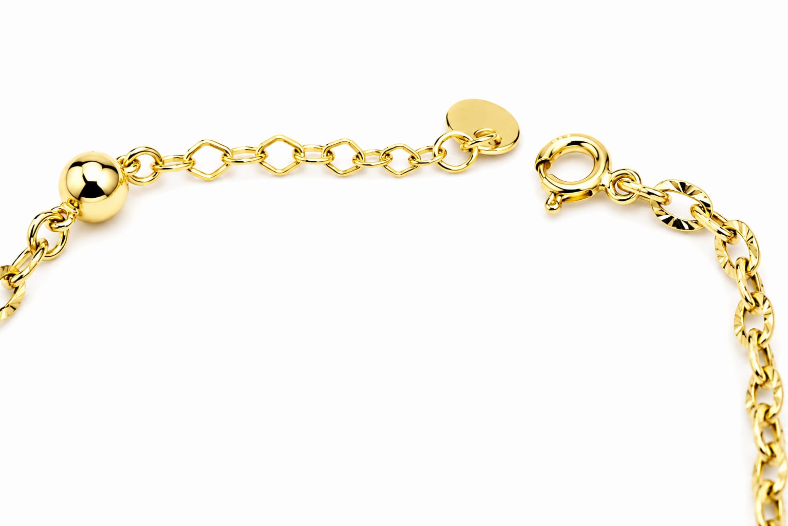 14K Gold Infinity Bracelet
