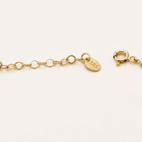 14K Gold Clover Bracelet
