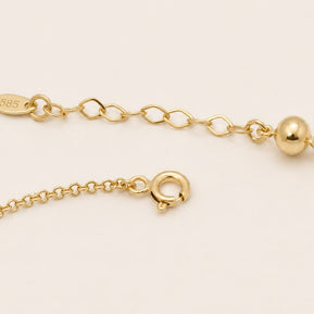 14K Gold Heart & Stars Bracelet