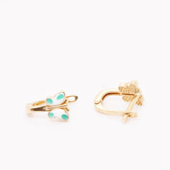 14K Gold Butterfly Earrings for Children