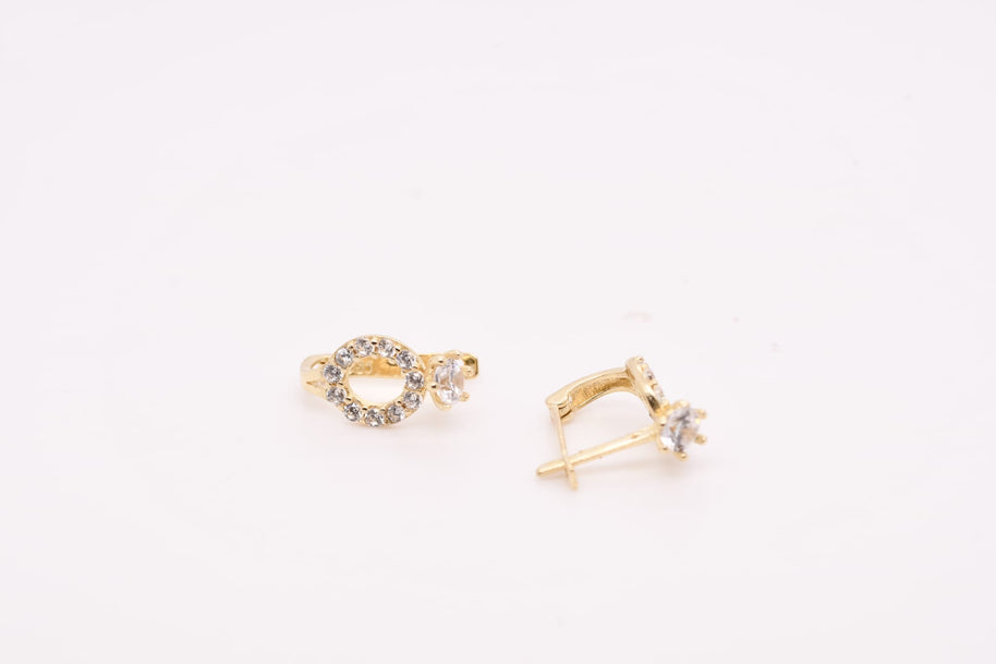14K Gold Ring-Inspired Earrings for Children