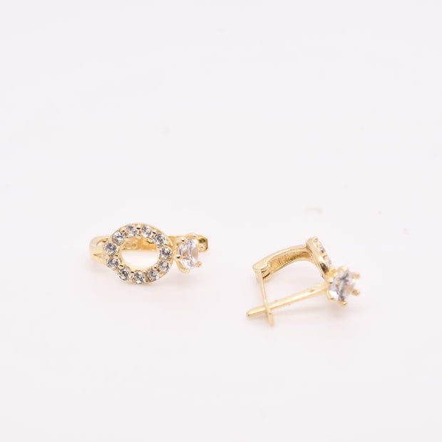 14K Gold Ring-Inspired Earrings for Children