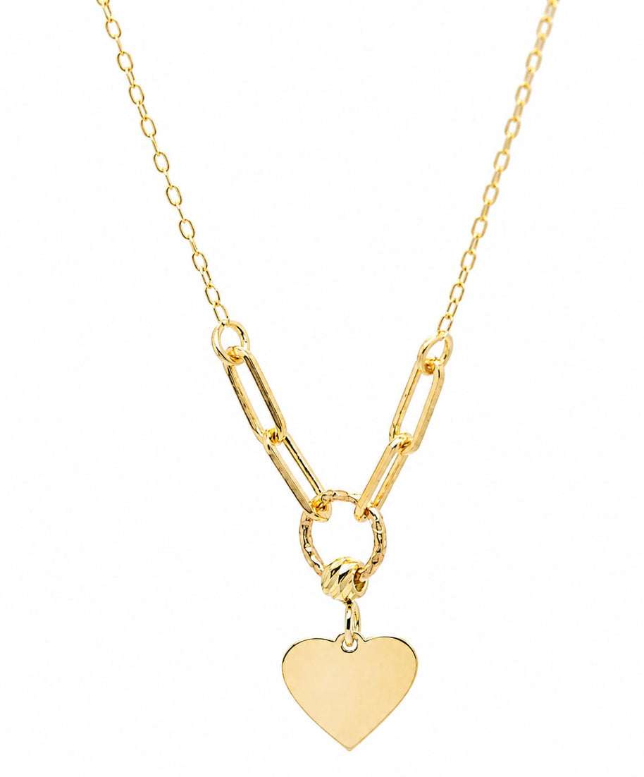 14K Gold Heart Necklace