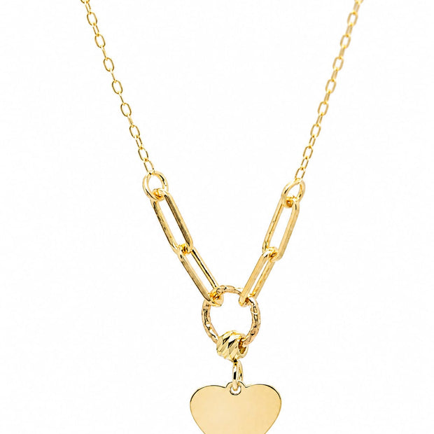 14K Gold Heart Necklace