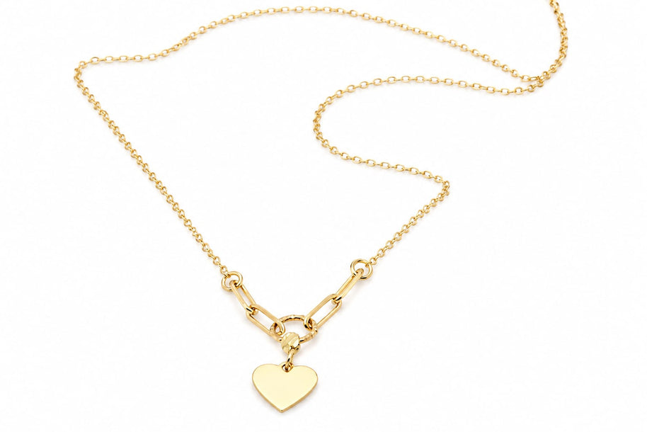 14K Gold Heart Necklace