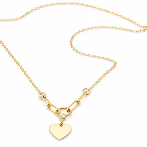 14K Gold Heart Necklace