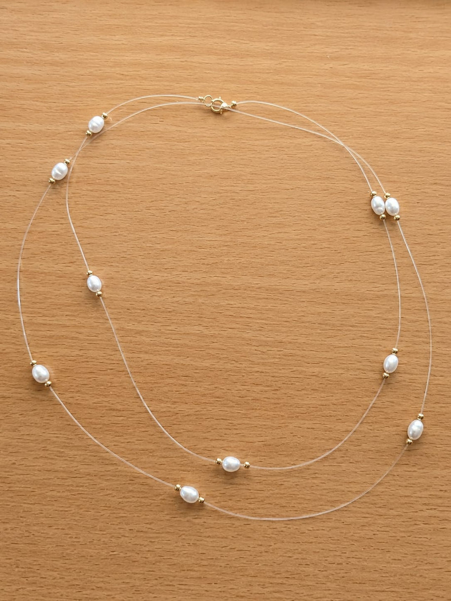 Floating Pearl Necklace